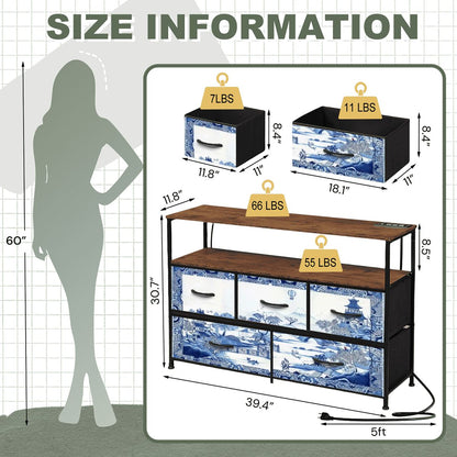 Kate McEnroe New York Blue Willow Chinoiserie TV Stand Dresser Media Console StorageTV StandsrIPmpEFO4N