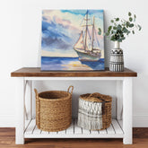 Kate McEnroe New York Boat at Sea Canvas PaintingCanvas Wall Art139002