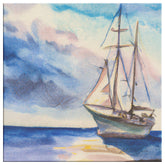 Kate McEnroe New York Boat at Sea Canvas PaintingCanvas Wall Art139002