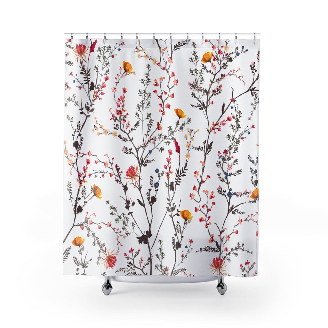 Kate McEnroe New York Bohemian Vintage Blossoms Floral Shower Curtain Shower Curtains 71&quot; × 74&quot; S40-BOH-FLO-7X7