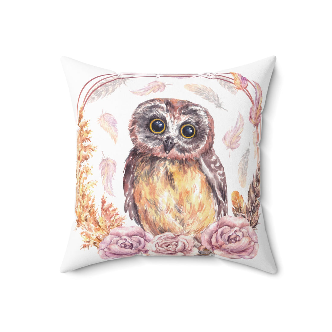 Kate McEnroe New York Boho Owl Throw Pillow, Rustic Woodland CushionThrow Pillows16166858245918617878