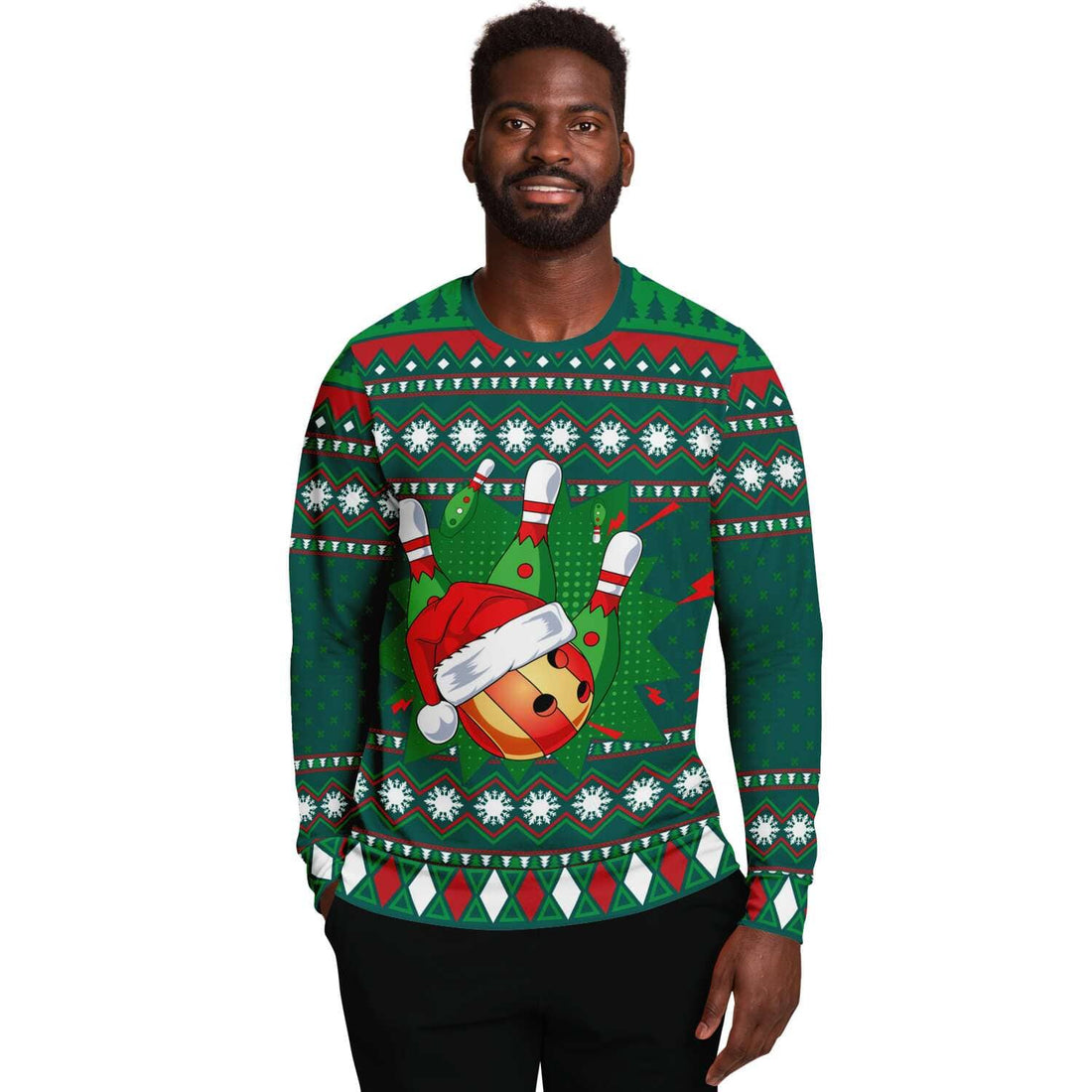 Kate McEnroe New York Bowling Ugly Christmas SweatersSweatshirtSBSWF_D - 0005 - XS