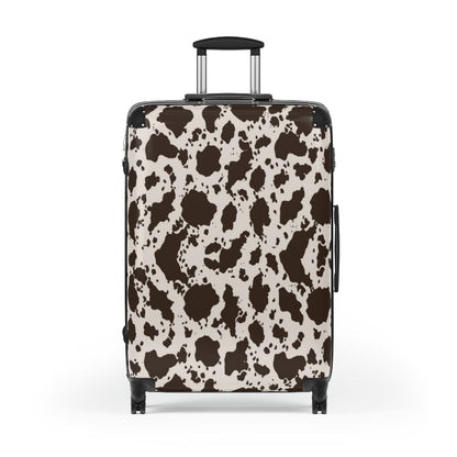 Kate McEnroe New York Brown and White Cow Luggage Set Suitcases Large / Black 11262173310619658093