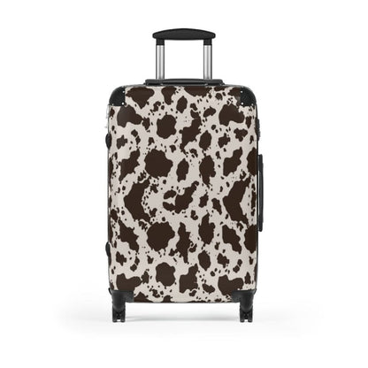 Kate McEnroe New York Brown and White Cow Luggage Set Suitcases Medium / Black 10664658098701272492