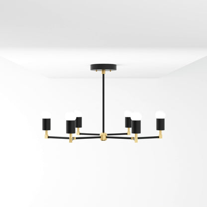 Kate McEnroe New York Budapest - 6 Light Mid Century Inspired ChandelierChandelier281 - BB