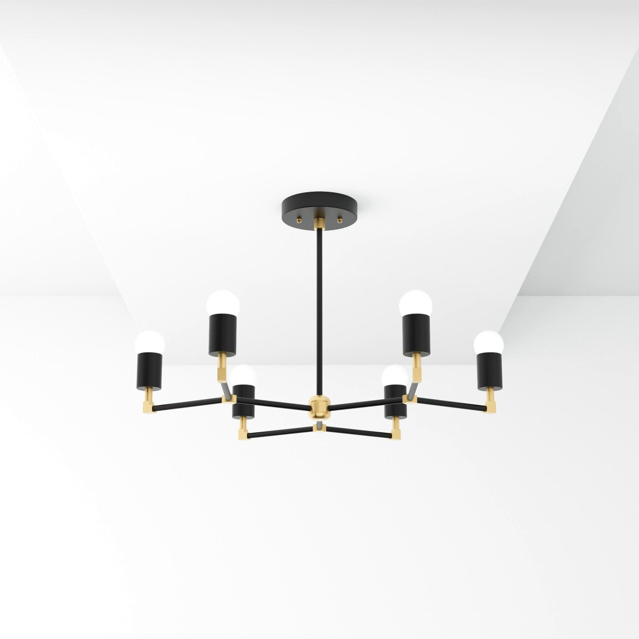 Kate McEnroe New York Budapest - 6 Light Mid Century Inspired ChandelierChandelier281 - BB