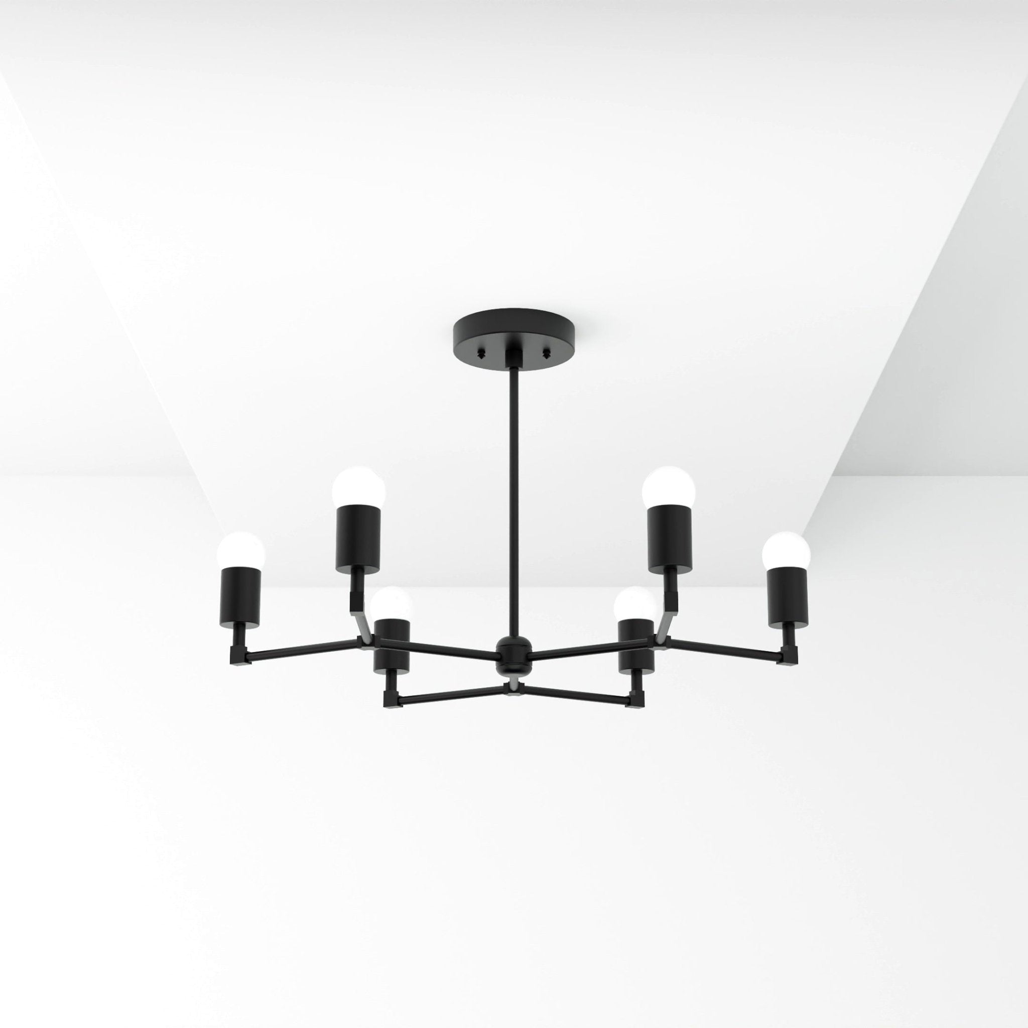 Kate McEnroe New York Budapest - 6 Light Mid Century Inspired ChandelierChandelier281 - MB