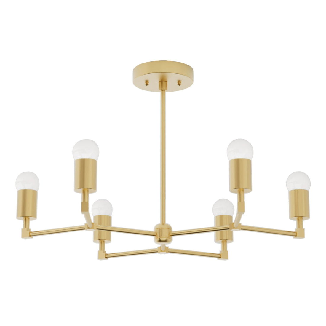 Kate McEnroe New York Budapest - 6 Light Mid Century Inspired ChandelierChandelier281 - RB