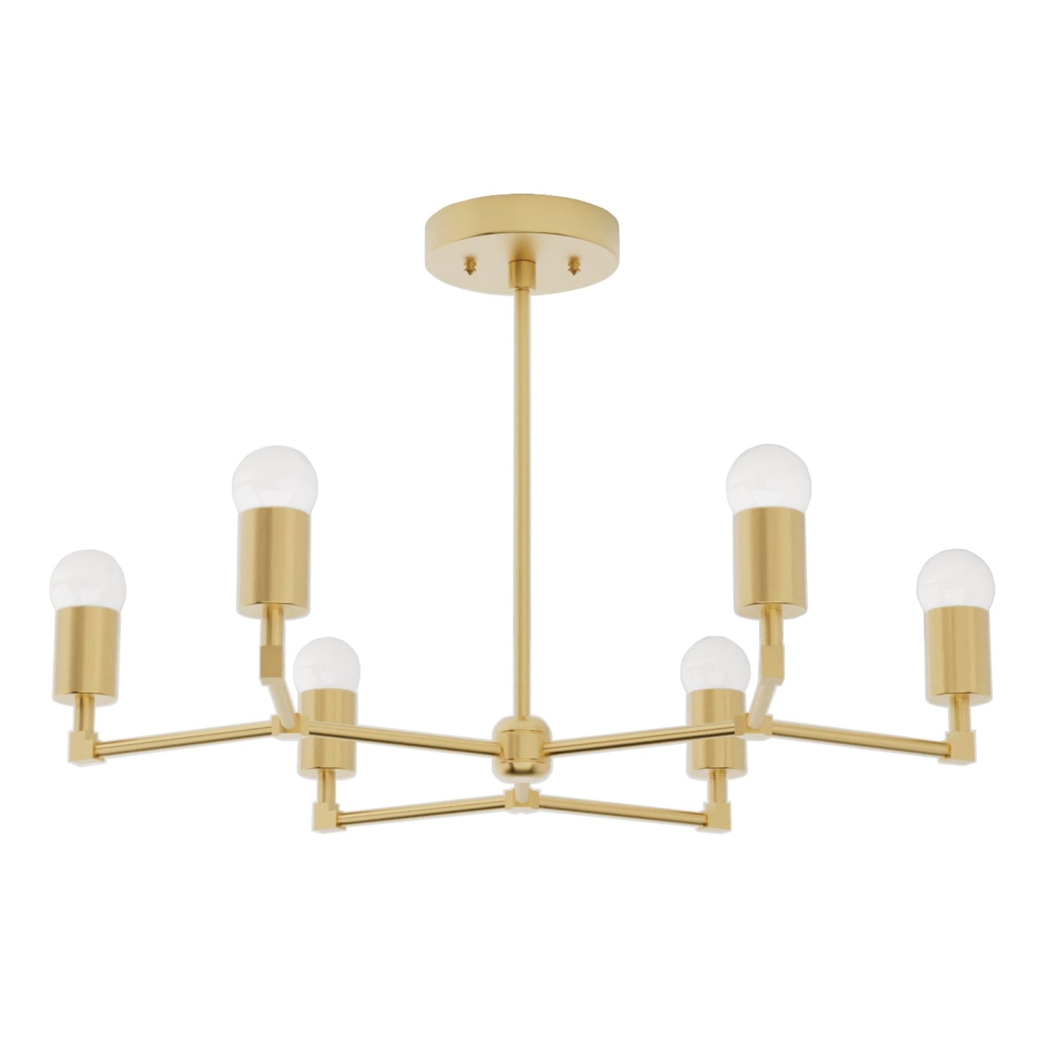 Kate McEnroe New York Budapest - 6 Light Mid Century Inspired ChandelierChandelier281 - RB