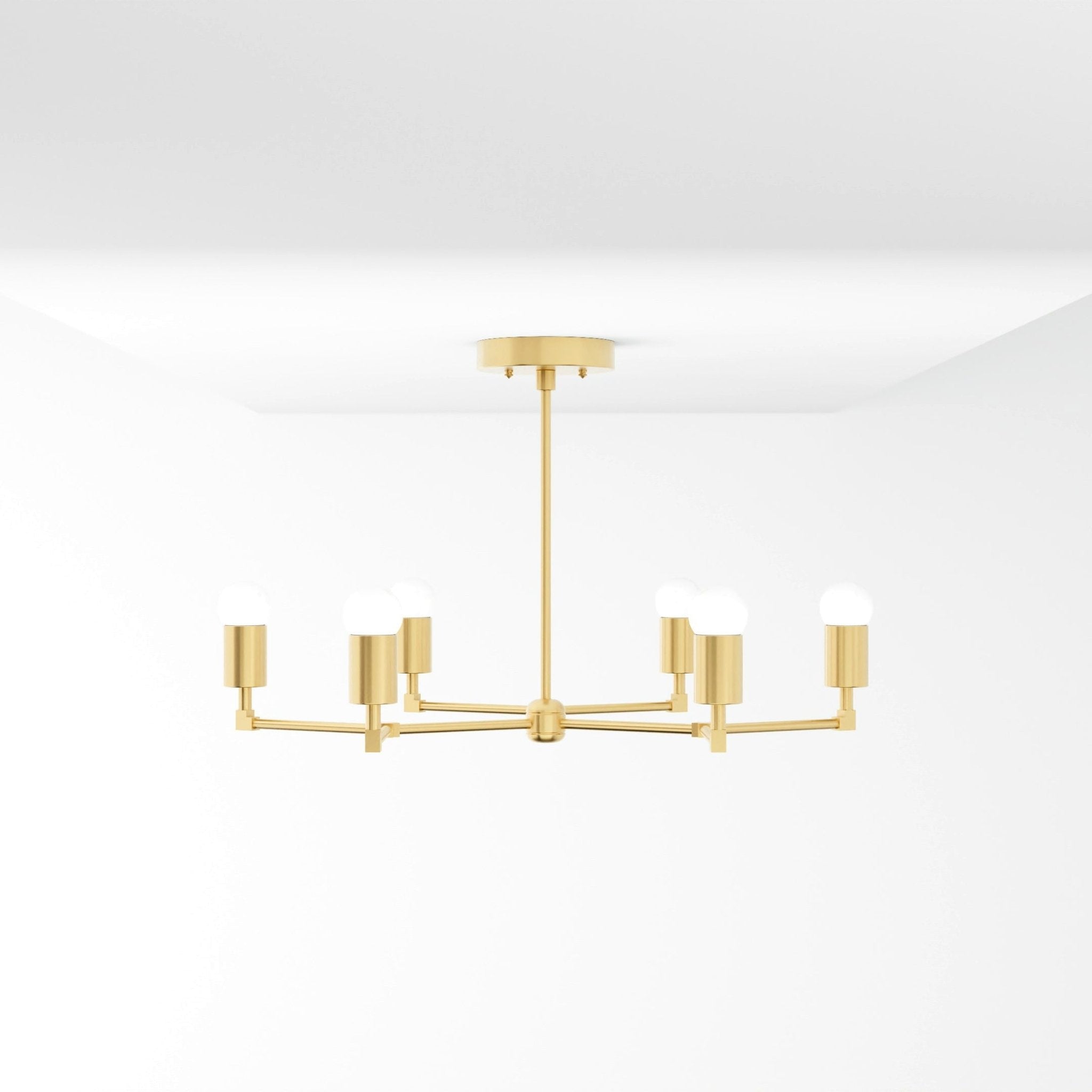 Kate McEnroe New York Budapest - 6 Light Mid Century Inspired ChandelierChandelier281 - RB