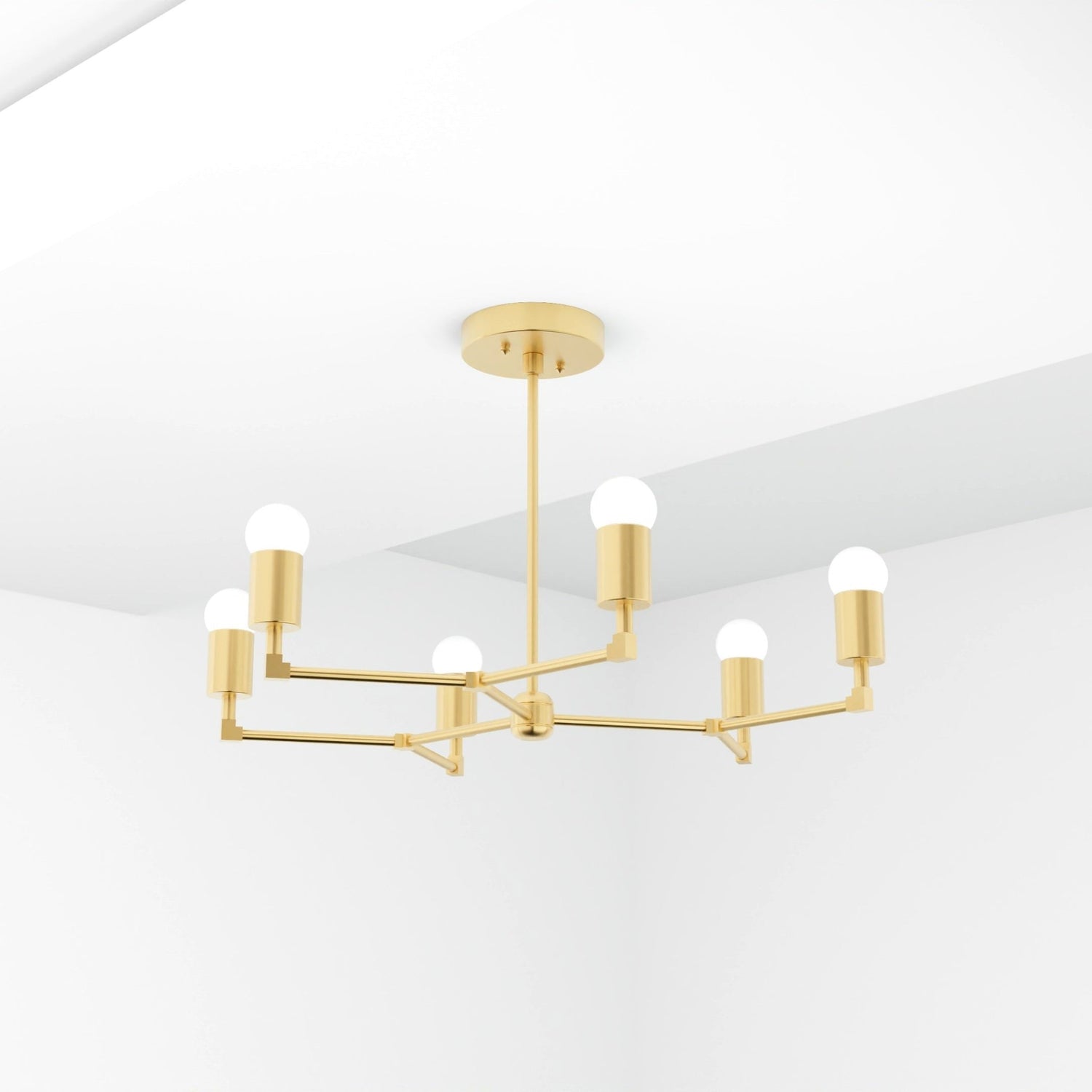 Kate McEnroe New York Budapest - 6 Light Mid Century Inspired ChandelierChandelier281 - RB