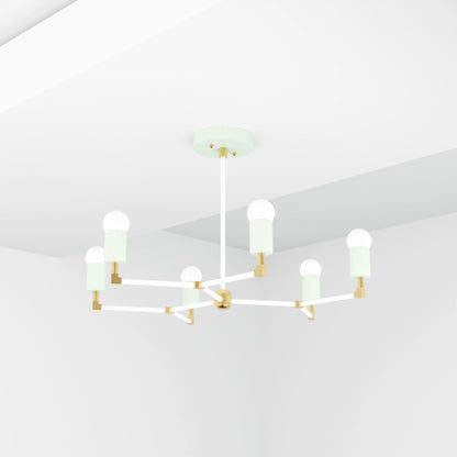 Kate McEnroe New York Budapest - 6 Light Mid Century Inspired ChandelierChandeliersku - 43999838208246