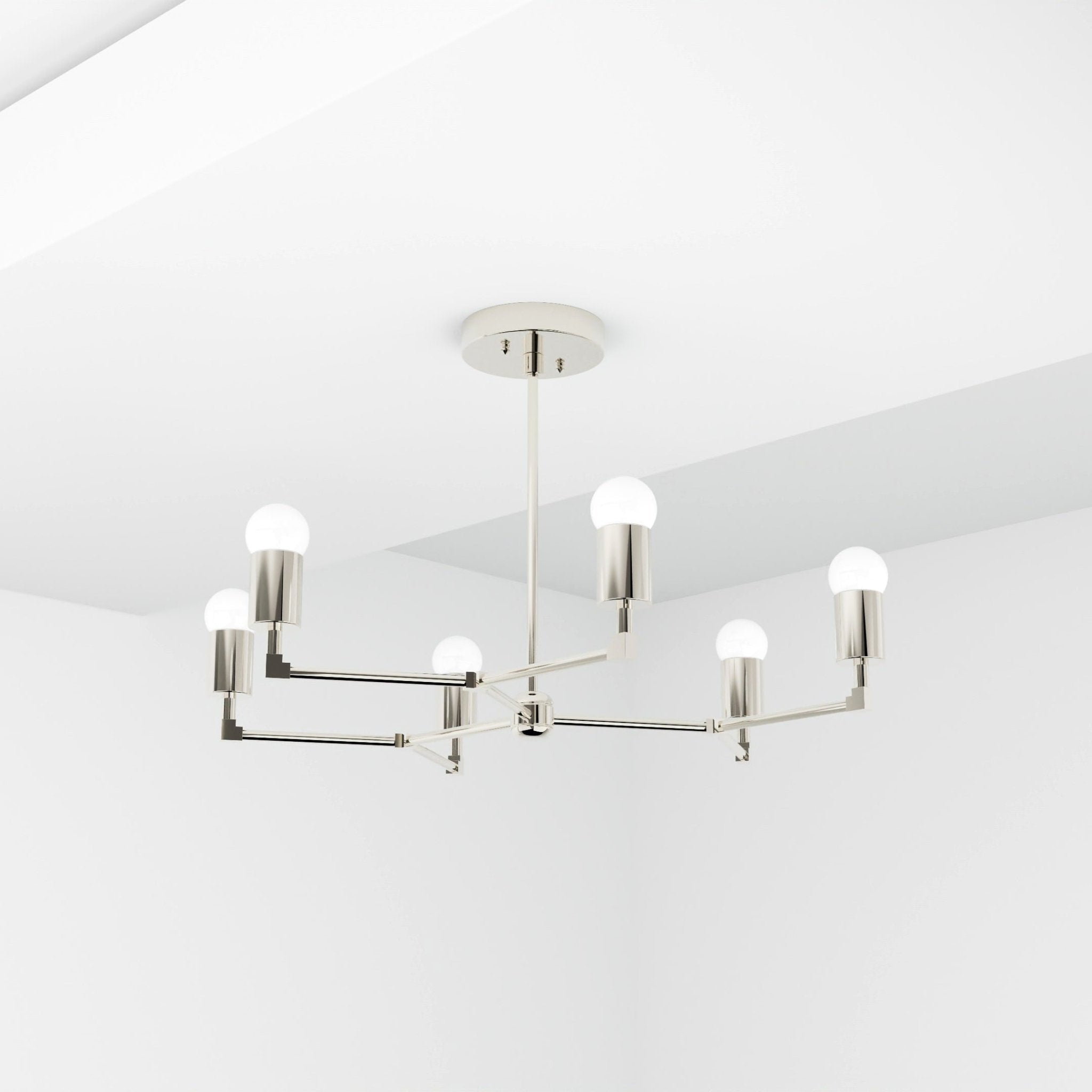 Kate McEnroe New York Budapest - 6 Light Mid Century Inspired ChandelierChandeliersku - 43999838568694