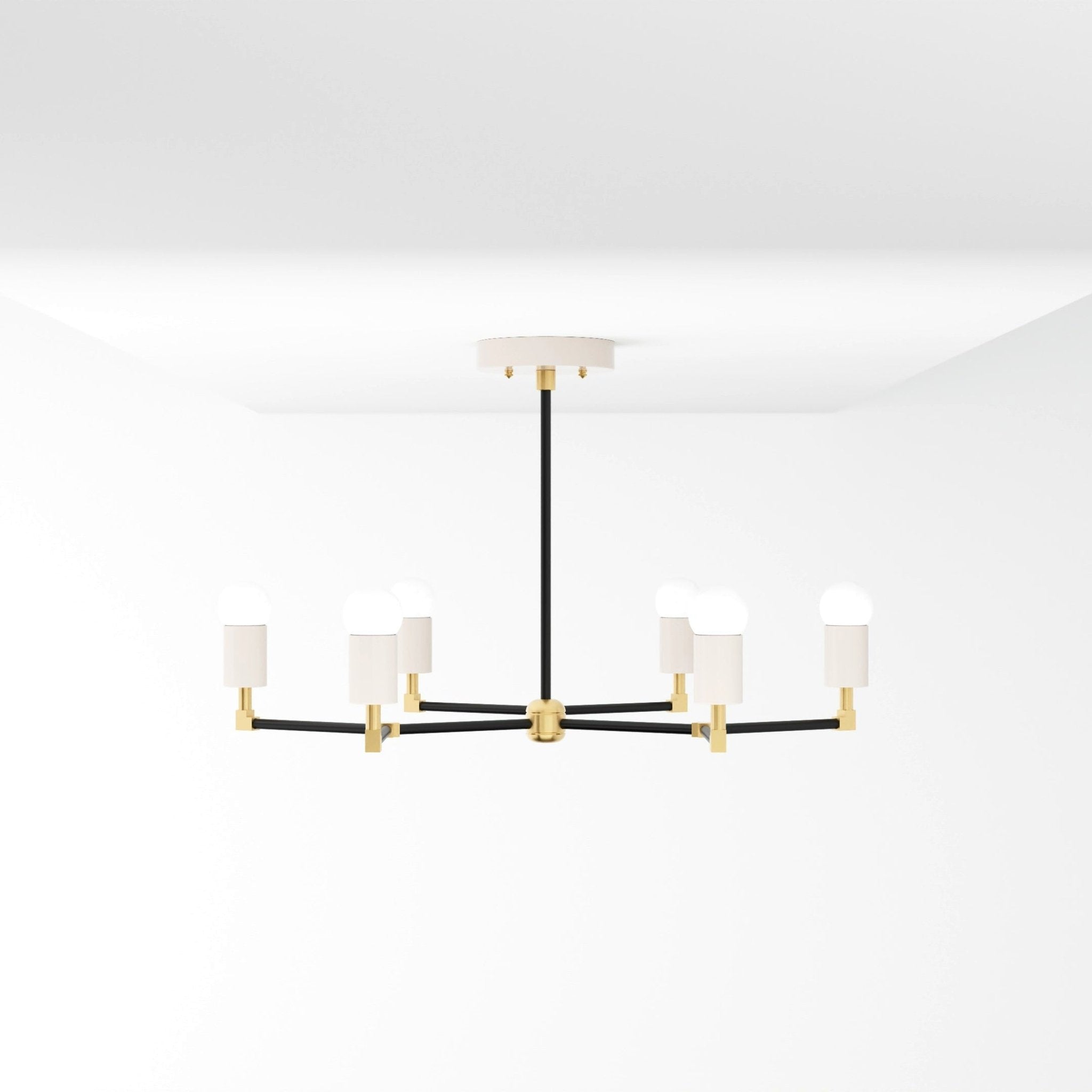 Kate McEnroe New York Budapest - 6 Light Mid Century Inspired ChandelierChandeliersku - 43999838568694