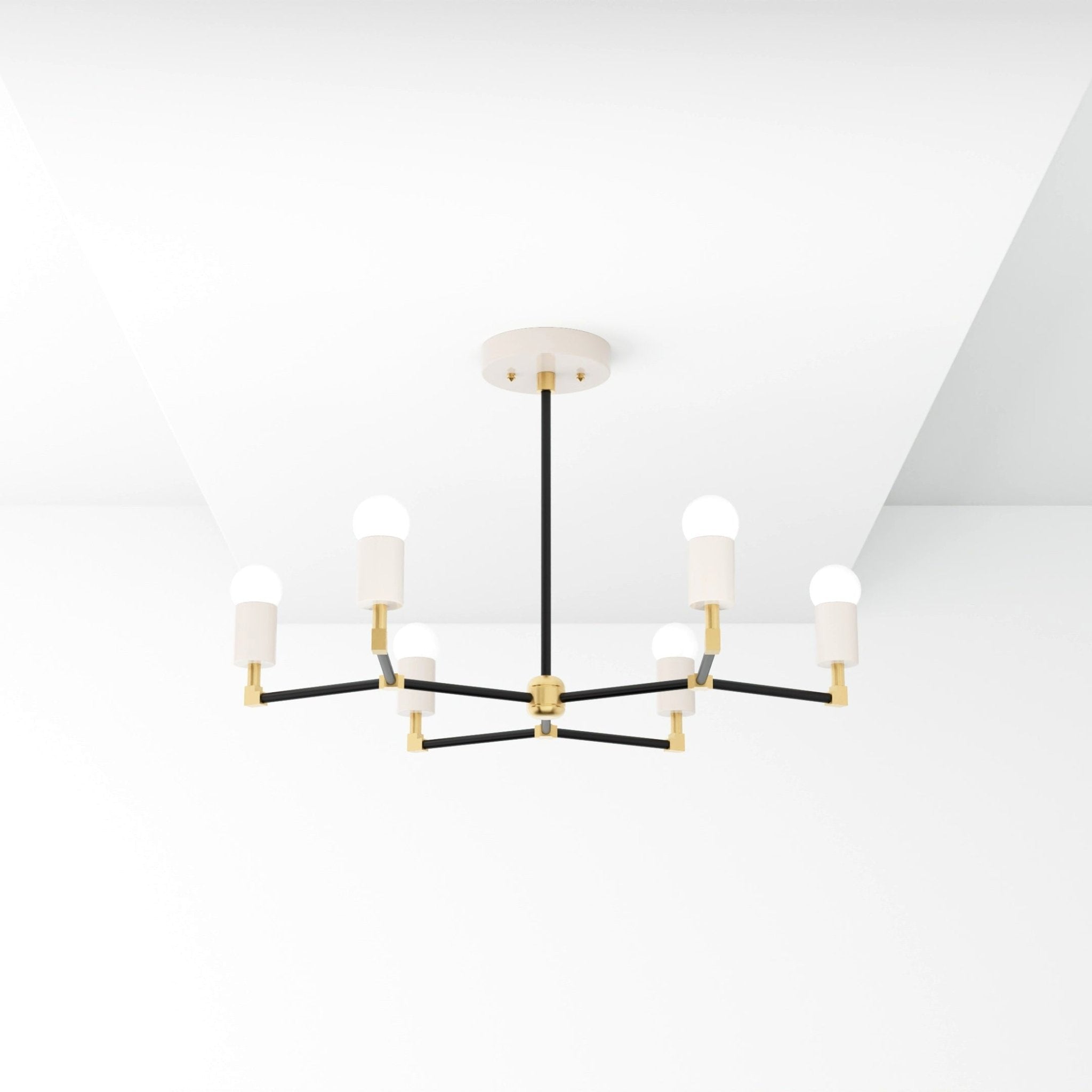 Kate McEnroe New York Budapest - 6 Light Mid Century Inspired ChandelierChandeliersku - 43999838568694