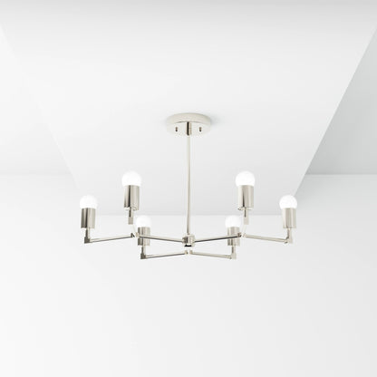 Kate McEnroe New York Budapest - 6 Light Mid Century Inspired ChandelierChandeliersku - 43999838568694