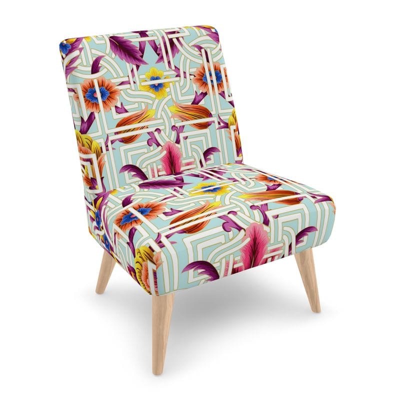 Kate McEnroe New York Cadenza Florale Maze Accent Chair Accent Chairs 2340123
