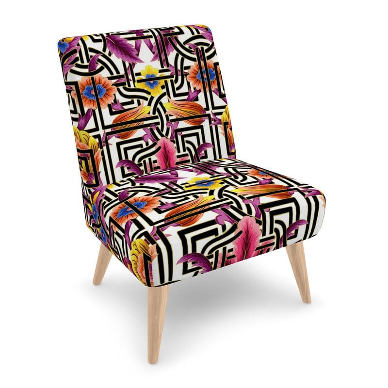 Kate McEnroe New York Cadenza Florale Maze Accent Chair Accent Chairs 2340131