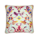 Kate McEnroe New York Cadenza Florale Maze Duck Feather Silk PillowSilk Pillows2340091