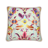 Kate McEnroe New York Cadenza Florale Maze Duck Feather Silk PillowSilk Pillows2340091