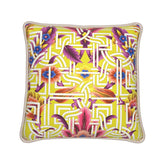 Kate McEnroe New York Cadenza Florale Maze Duck Feather Silk PillowSilk Pillows2340112