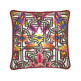 Kate McEnroe New York Cadenza Florale Maze Duck Feather Silk PillowSilk Pillows2340136