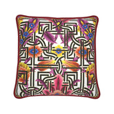 Kate McEnroe New York Cadenza Florale Maze Duck Feather Silk PillowSilk Pillows2340136
