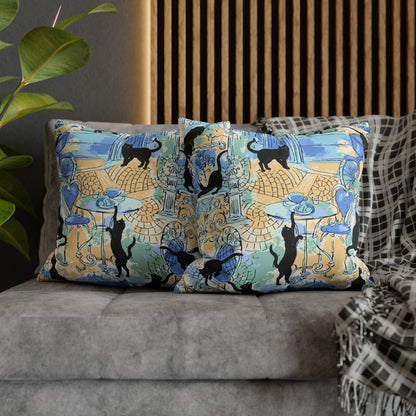 Kate McEnroe New York Cafe Des Chats Noirs De Paris Pillow CoverThrow Pillow Covers3453859829