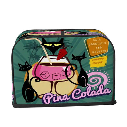 Kate McEnroe New York Cats Cocktails Catnaps Toaster Cover, Atomic Cat Tiki KitchenToaster CoversnfRRAKLgcgL