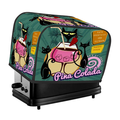 Kate McEnroe New York Cats Cocktails Catnaps Toaster Cover, Atomic Cat Tiki KitchenToaster CoversnfRRAKLgcgL