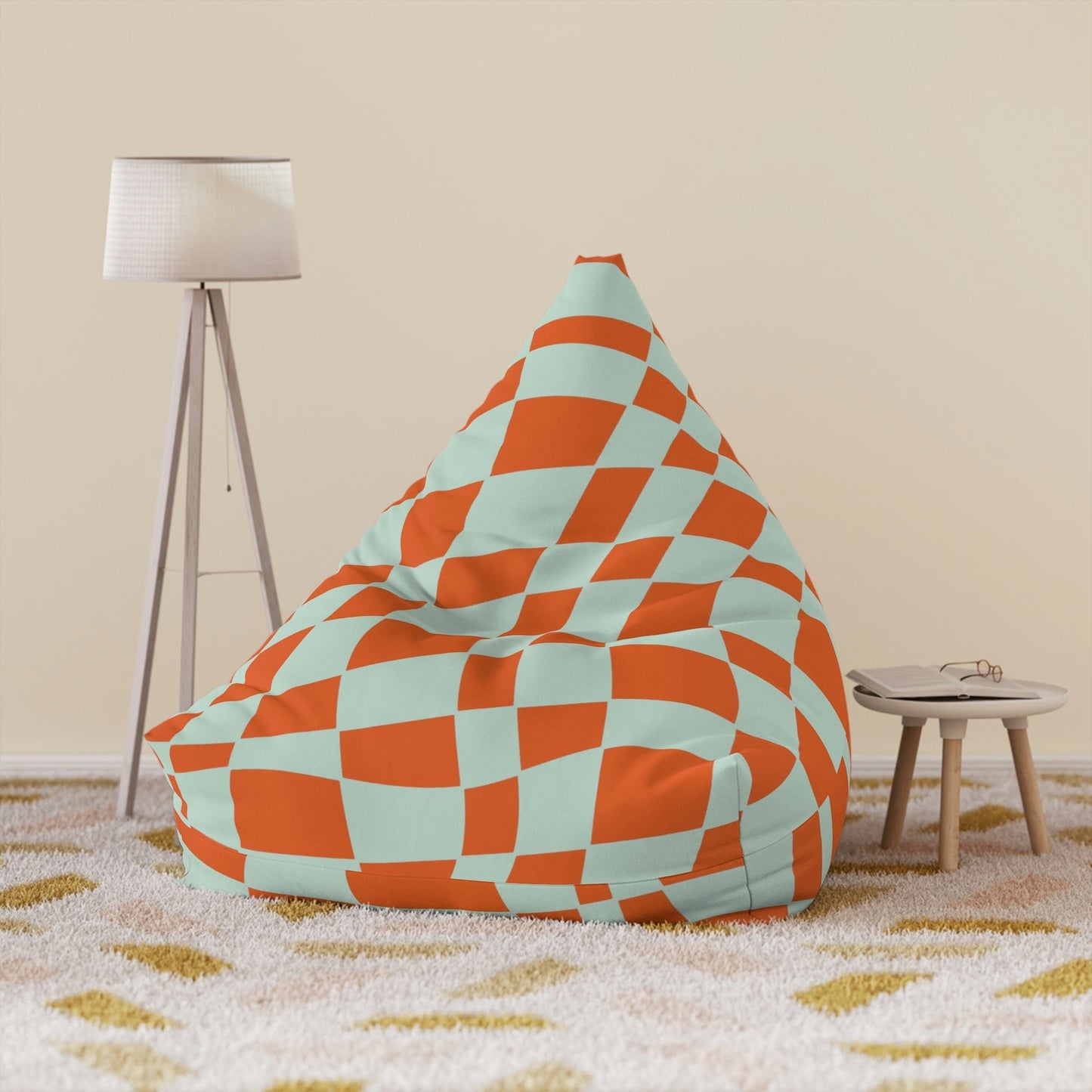 Kate McEnroe New York Checkered Bean Bag Chair Cover Bean Bag Chair Covers 38" × 42" × 29" / Without insert 31541807145028726706