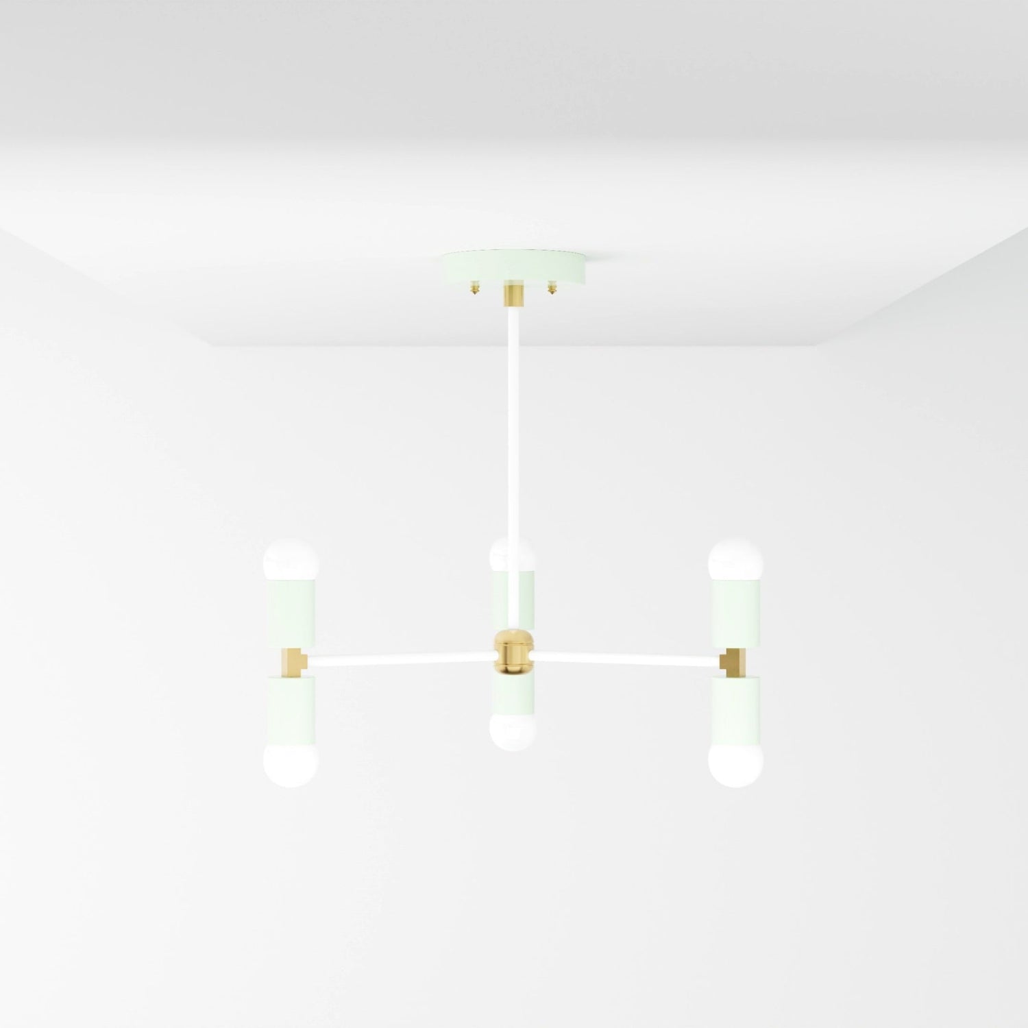 Kate McEnroe New York Chicago - 6 Light Mid Century Modern Inspired ChandelierChandeliersku - 43999773327606