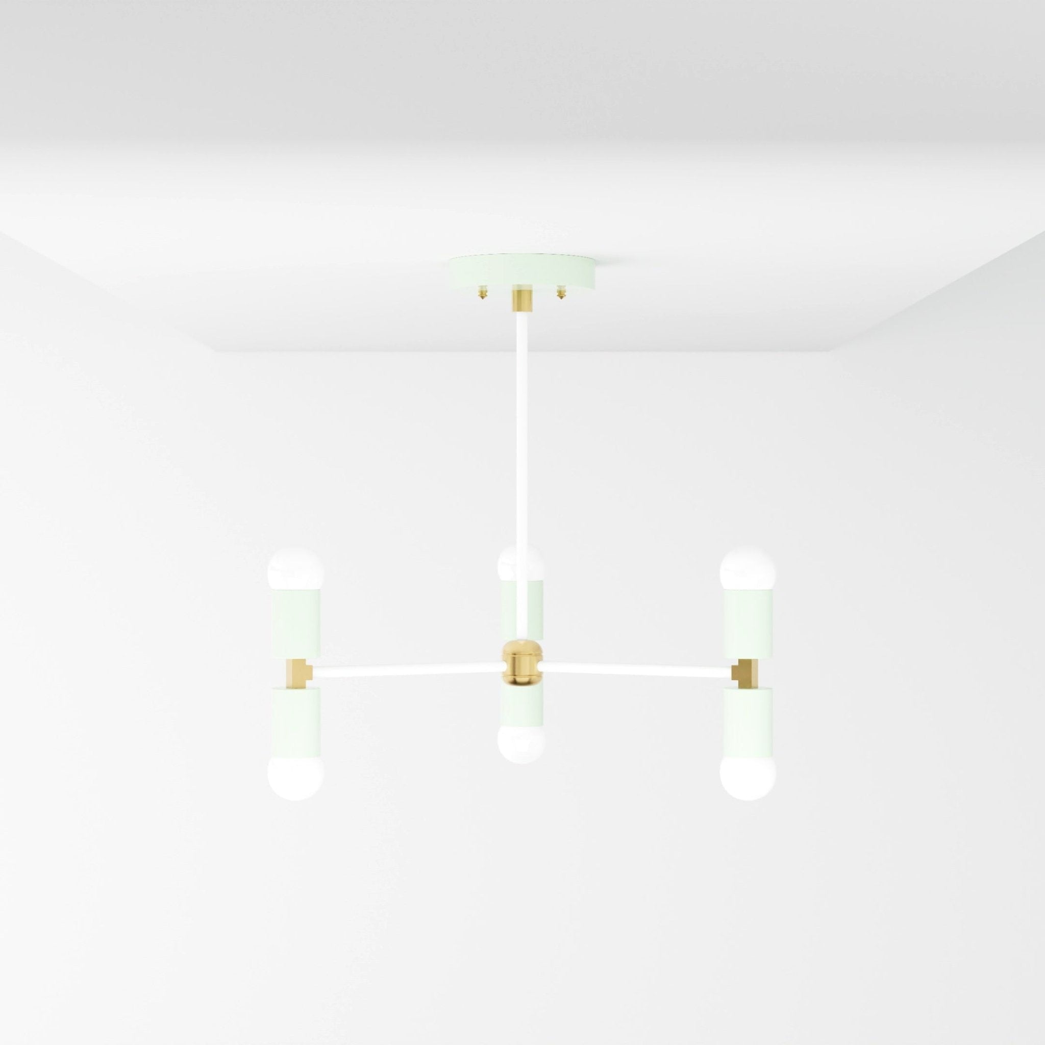 Kate McEnroe New York Chicago - 6 Light Mid Century Modern Inspired ChandelierChandeliersku - 43999773327606