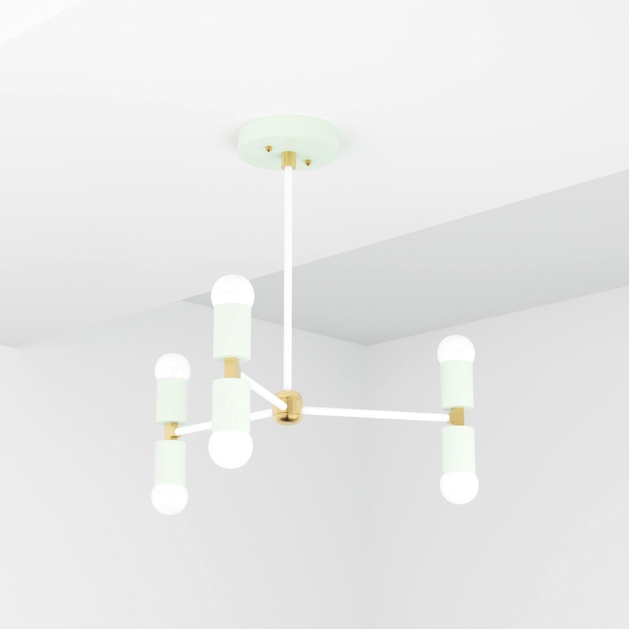 Kate McEnroe New York Chicago - 6 Light Mid Century Modern Inspired ChandelierChandeliersku - 43999773327606