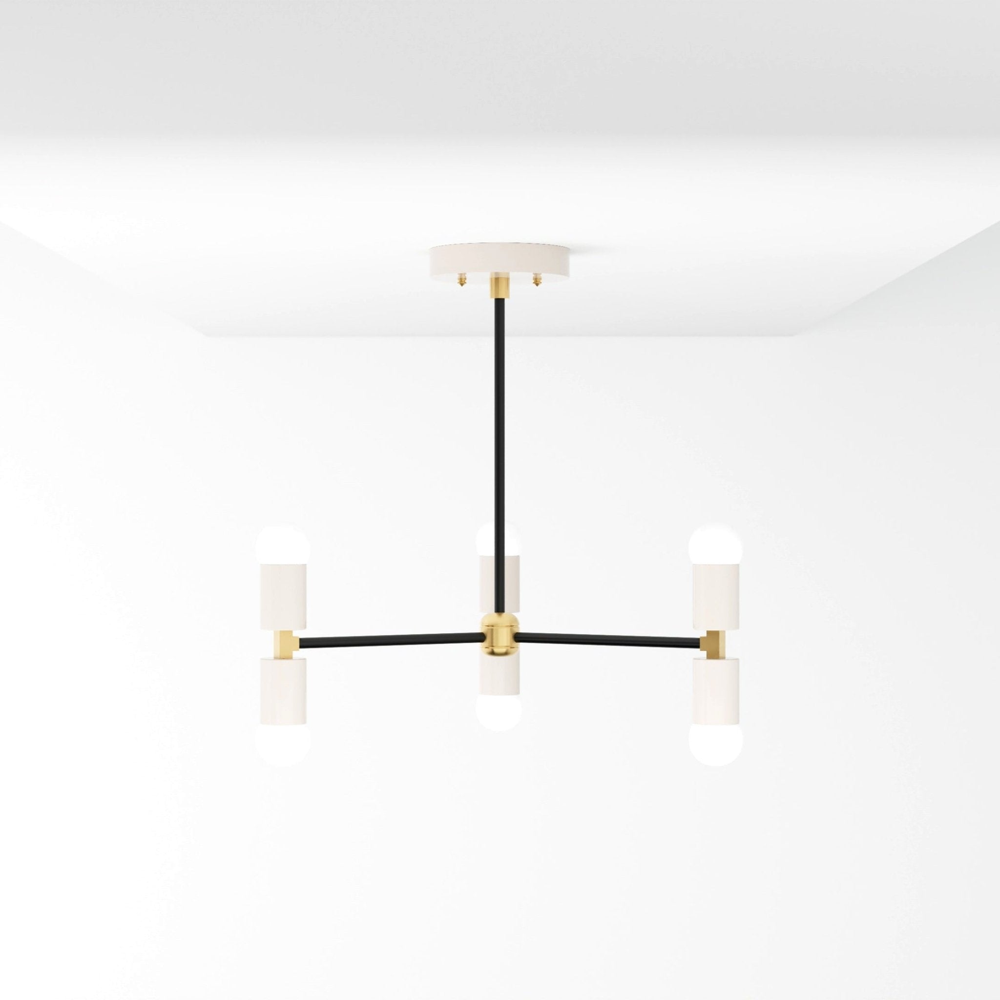 Kate McEnroe New York Chicago - 6 Light Mid Century Modern Inspired ChandelierChandeliersku - 43999773688054