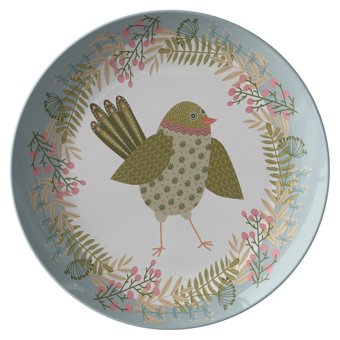 Kate McEnroe New York Chinese Folklore Floral Bird Dinner PlatesPlates9820SINGLE