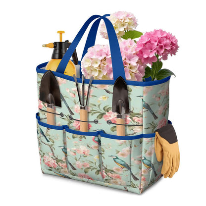 Kate McEnroe New York Chinoiserie Bird and Peony Garden Tool BagGarden Tool BagAvbBRoDQBs