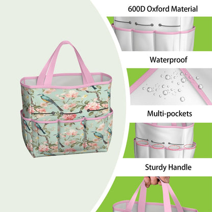 Kate McEnroe New York Chinoiserie Bird and Peony Garden Tool BagGarden Tool Bagw3jDvANHsK