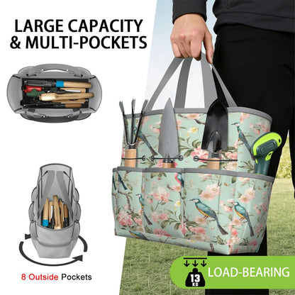 Kate McEnroe New York Chinoiserie Bird and Peony Garden Tool BagGarden Tool Bagw3jDvANHsK