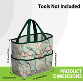 Kate McEnroe New York Chinoiserie Bird and Peony Garden Tool BagGarden Tool BagWJ3aKeMlUL