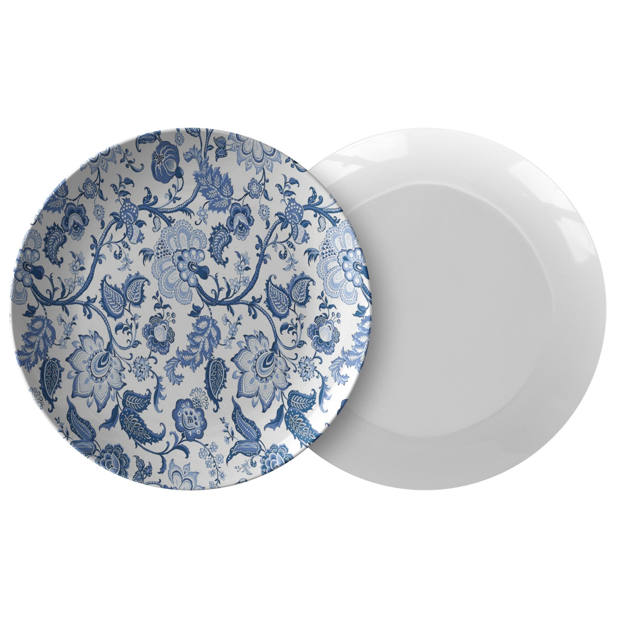 Kate McEnroe New York Chinoiserie Blue and White Floral Dinner PlatesPlates9820SINGLE