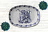 Kate McEnroe New York Chinoiserie Blue and White Tiger Serving PlatterServing PlattersP21 - CHI - TIG - 1