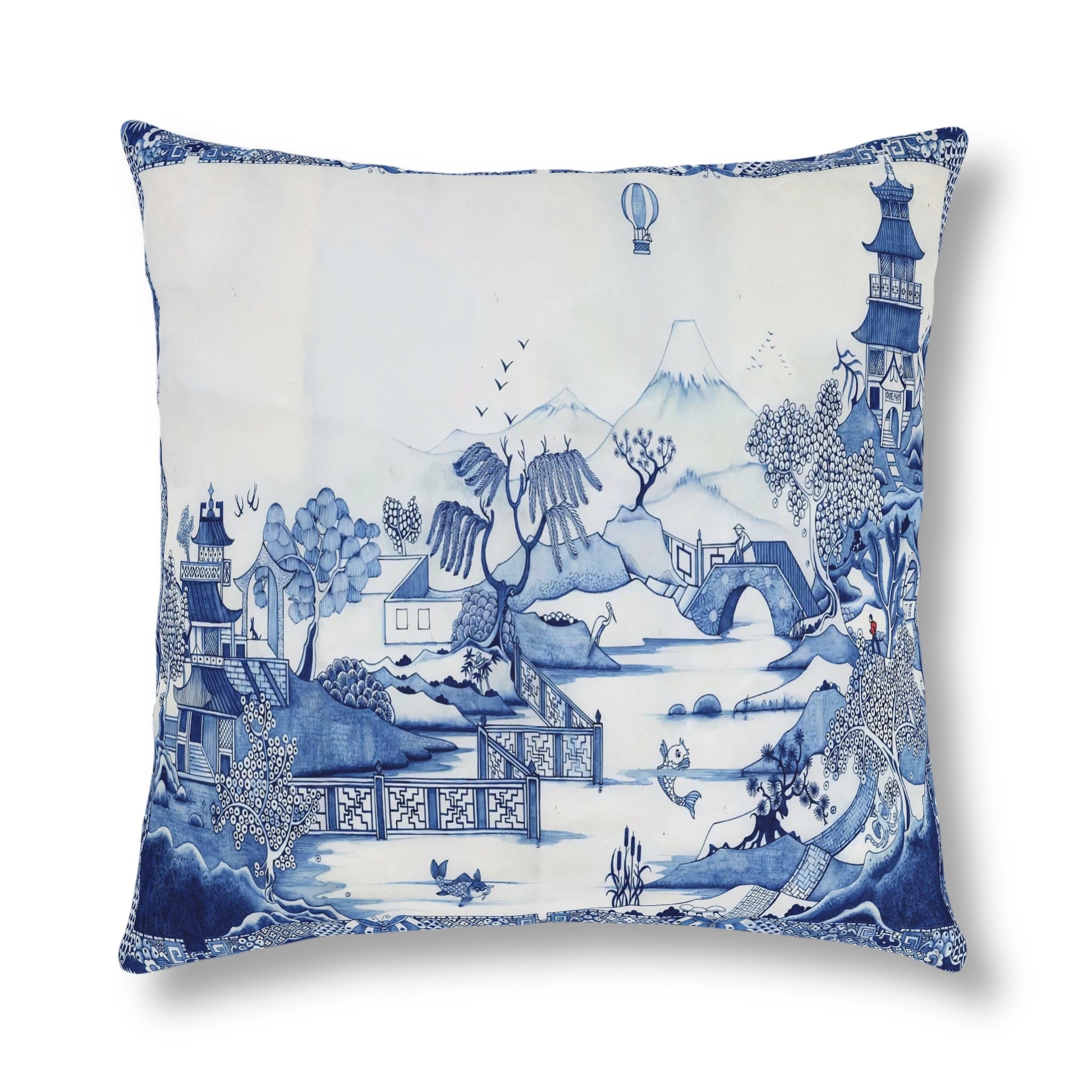 Kate McEnroe New York Chinoiserie Blue Willow Indoor Outdoor PillowThrow Pillows10956866731126160455