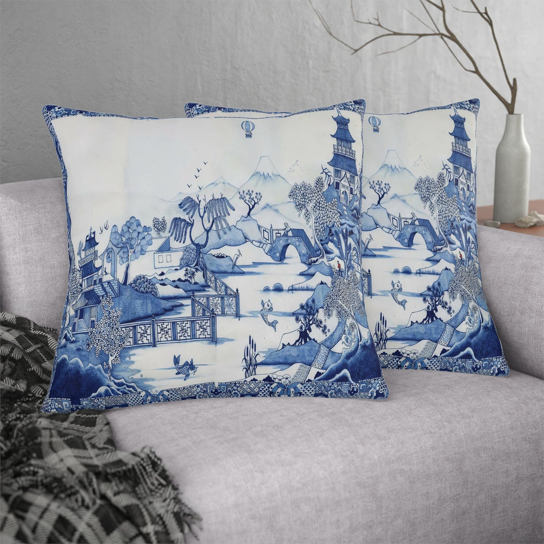 Kate McEnroe New York Chinoiserie Blue Willow Indoor Outdoor PillowThrow Pillows17687676806849716790