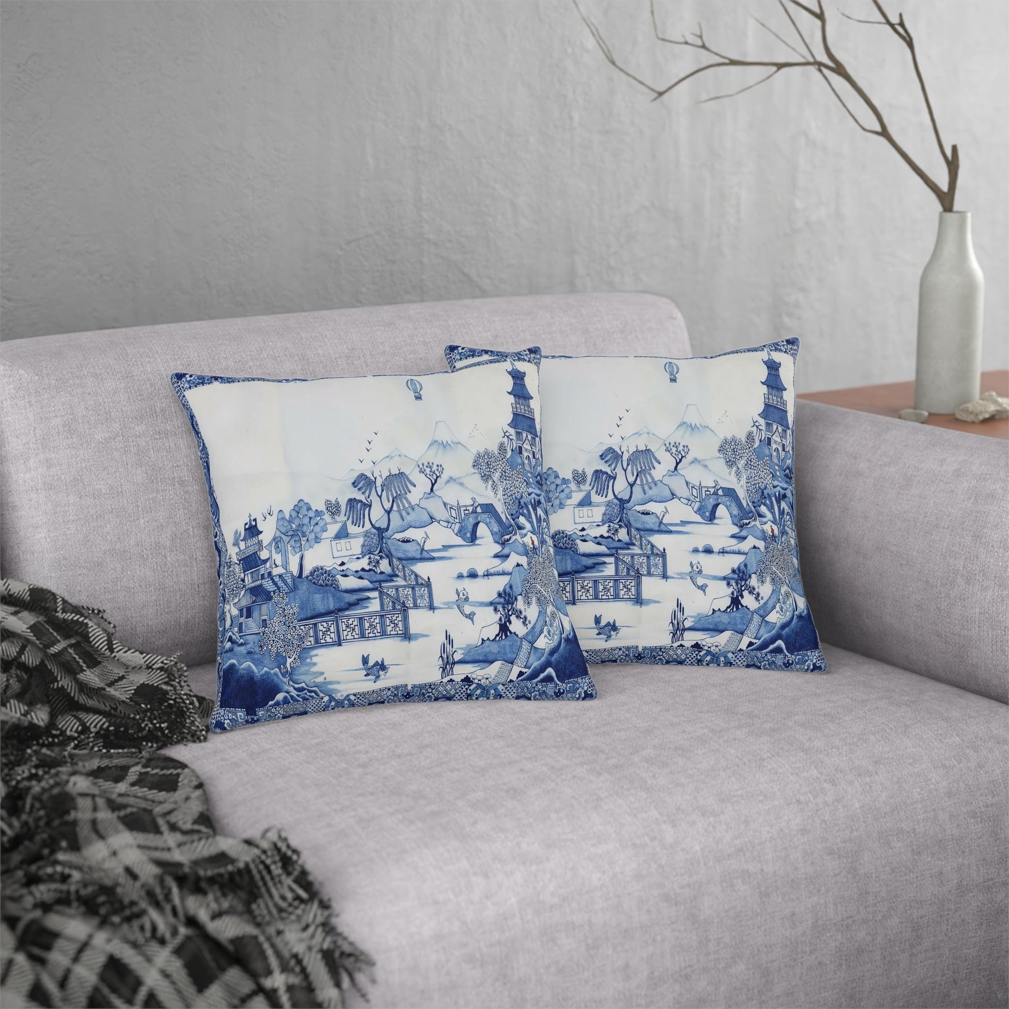 Kate McEnroe New York Chinoiserie Blue Willow Indoor Outdoor PillowThrow Pillows36326994540502385423