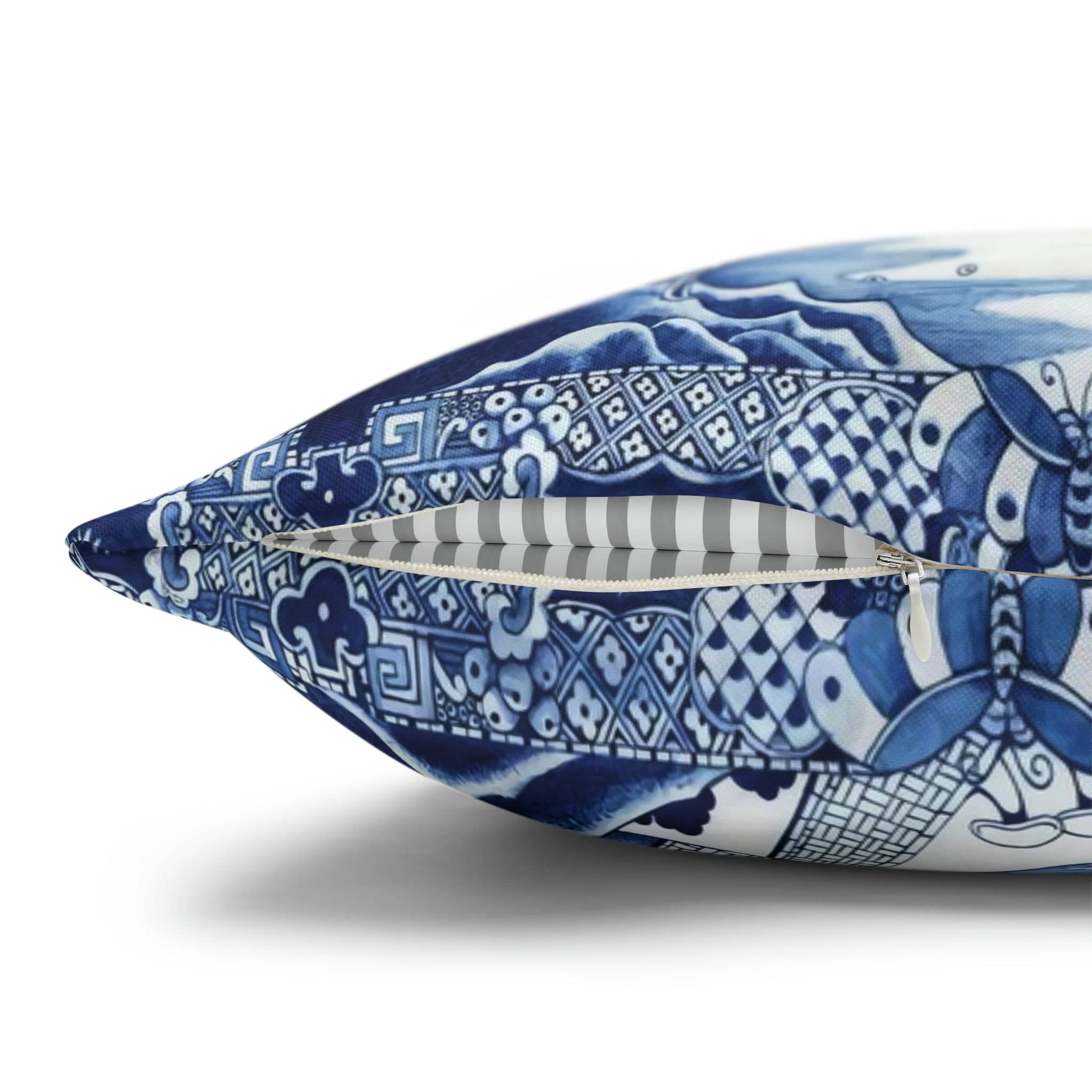 Kate McEnroe New York Chinoiserie Blue Willow PillowcaseThrow Pillow Covers23500032046759768283