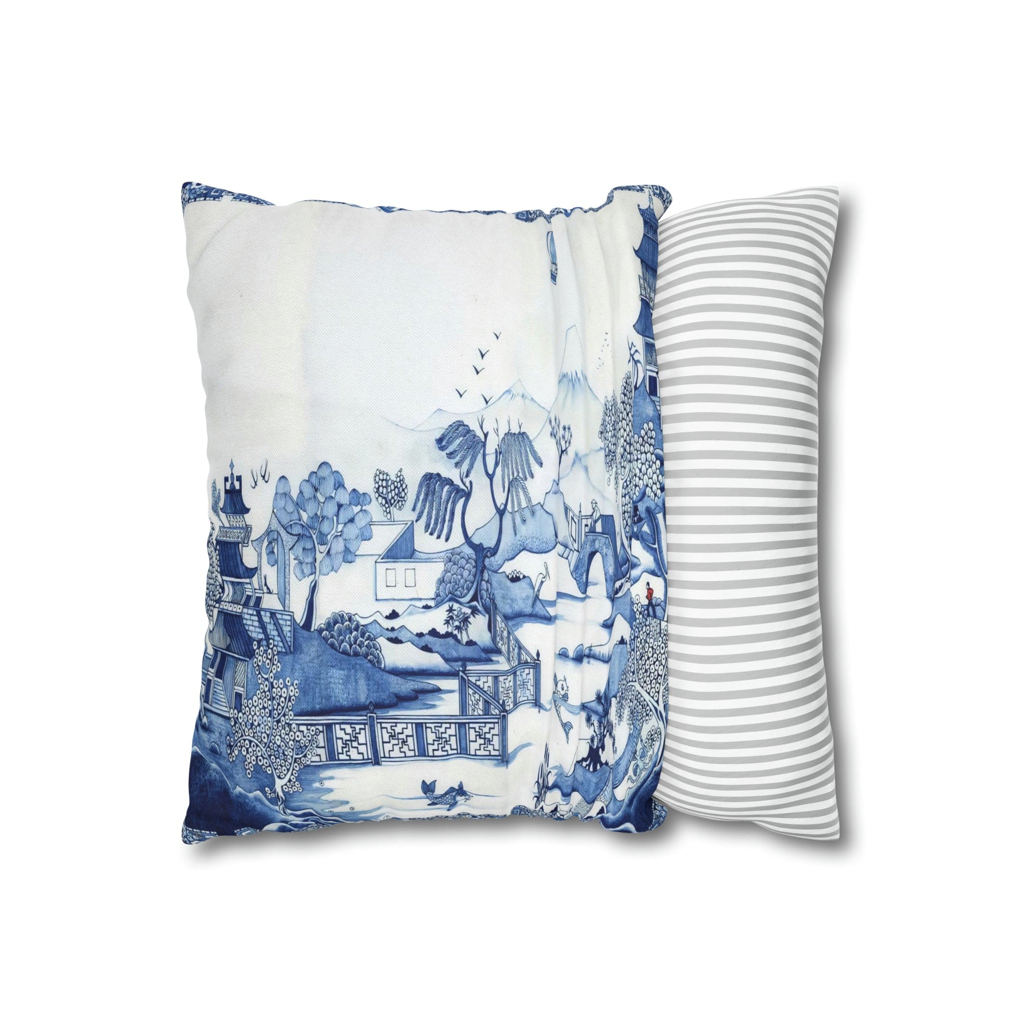 Kate McEnroe New York Chinoiserie Blue Willow PillowcaseThrow Pillow Covers23500032046759768283
