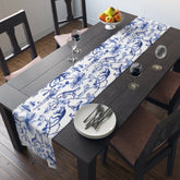 Kate McEnroe New York Chinoiserie Botanical Toile Country Farmhouse Table RunnerTable Runners30506542177182657918