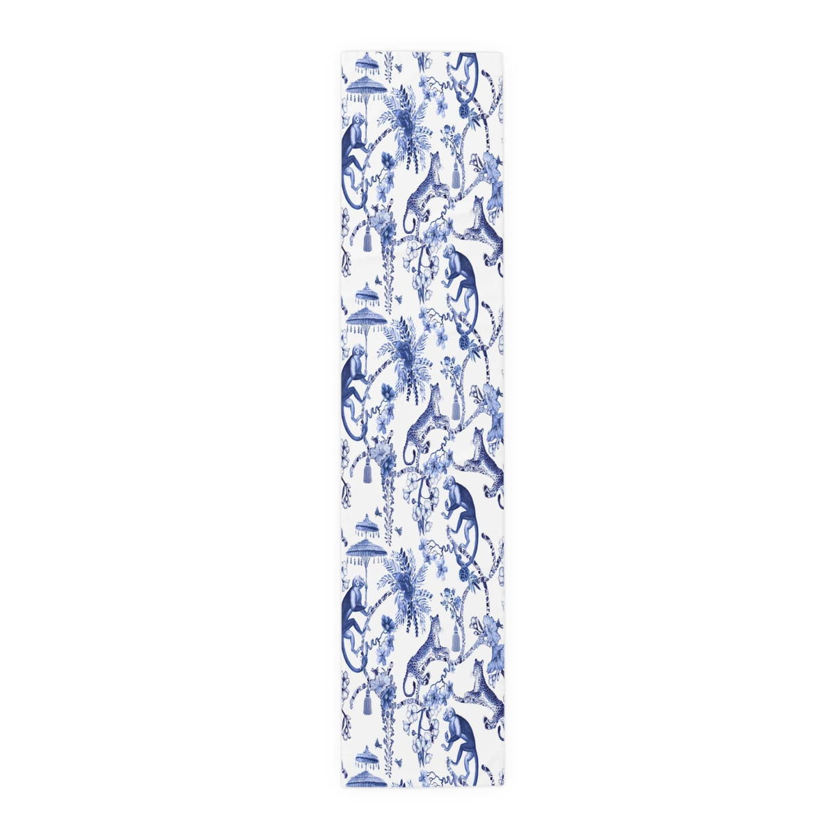 Kate McEnroe New York Chinoiserie Botanical Toile Country Farmhouse Table RunnerTable Runners30506542177182657918