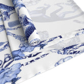 Kate McEnroe New York Chinoiserie Botanical Toile Country Farmhouse Table RunnerTable Runners30506542177182657918